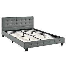 Welche bettgrößen gibt es in matratze und lattenrost? Juskys Polsterbett Manresa 120x200 Cm Bettgestell Mit Matratze Lattenrost Kopfteil Grau Online Kaufen Bei Netto