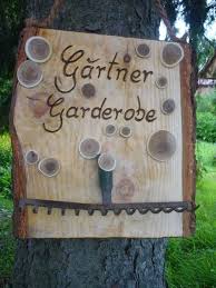 Gartner Garderobe Holz Kreativ Gartendekoration Kreativ