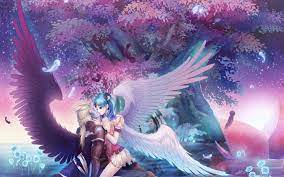 Love Angels Desktop Nexus Wallpapers Anime Art Beautiful Anime Anime Fantasy