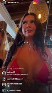 IG Live Drunk Slut Showing Off Huge Tits at the Bar 