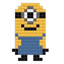 Minion Pixel Art Design Crochet Slipper Pattern Minions