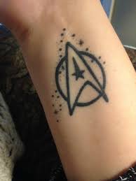 With kate mulgrew, robert beltran, roxann dawson, jennifer lien. Small Star Trek Tattoo Novocom Top