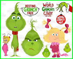 Download Grinch Svg Files Resting Grinch Face Young Grinch Cindy Lou Who Greeting Cards Printables Transfers Bundle Young Vintage Grinch Hand Grinch Face Resting Grinch Face Grinch Svg