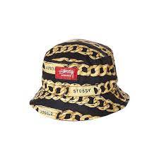 Stussy Five Iron Bucket Hat Chains 30 Liked On Polyvore Featuring Accessories Hats Bucket Hat Extra Headwea Bucket Hat Fashion Mens Bucket Hats Stussy