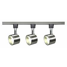 Nuvo Tk407 195 99 Track Lighting Kit 12w Led 3000k 36 Deg Round Brushed Nickel Zoro Com