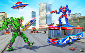 Grand robot car transform 3d game. Bus Robot Car Transform War Police Robot Games Apk Mod 4 1 Latest Version For Android