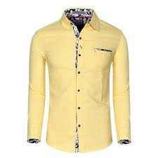 Fake Two Pieces Brief Solid Color Business Banquet Wearing Designer Shirt For Men Mens Shirt Dress Mens Fashion Dress Shirts Mens Yellow Dress Shirt