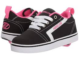 Black And Hot Pink Heelys Heelys Gr8 Pro Little Kid Big Kid Adult Black White Hot Pink Girls Shoes All Heelys Styles Come Equipped With Remova Girls Pink Shoes Black Shoes Big Kids