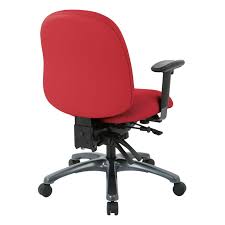 Multi-Function Mid Back Chair with Seat Slider and Titanium Finish Base in Dillon  Buff, 8512-R104