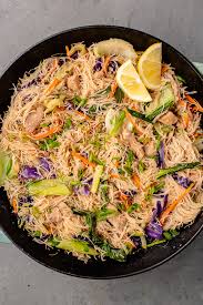 Vegan Pancit Bihon With Chicken Gluten Free Option Recipe In 2020 Veggie Recipes Pancit Pancit Recipe