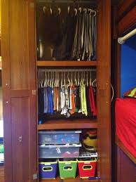 Rv Remodel Rv Organization Closet Remodel Bunkhouse Remodel Kids Room Organizing Small Spaces By Life Trailer Storage Camper Storage Camper Organization
