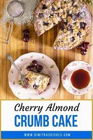 Cherry Almond Crumb Cake Recipe Dessert Recipes Easy Easy Holiday Recipes Creative Dessert Recipes
