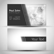 Enter applicable code at checkout at gotprint.com to receive free economy shipping on business cards. Abstract Business Card Front And Back Design 322103 Vector Art At Vecteezy