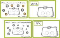 Echtes spielgeld zum ausstanzen und in farbe kann man sich. Mathemonsterchen Schweizer Franken