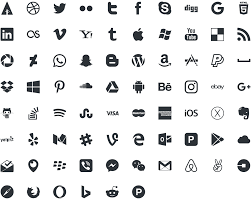 The icons are available in different sizes, 32, 64, and 128 px. Download Free Social Media Icons Picons