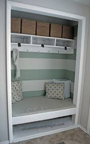 Use magnets and a photo to mark who each one belongs to ( don't forget the family dog !). 31 Entryway Closet Ideas Entryway Closet Entry Closet Front Closet