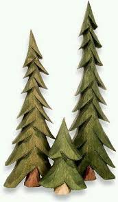 Pine Trees Wood Craving Tree Carving Wood Carving Art Whittling Wood