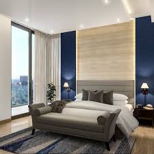 In this master bedroom, a white color is used as an accent to the whole design. Modern Master Bedroom Design White Bedrooms Design