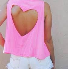 Preorder Heart Cutout Tank Women S Fashion Tops Sleeveless On Carousell