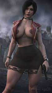 1girls 3d abs ada wong ada wong (adriana) asian asian female ass  big ass big breasts bracelets breasts out bubble ass bubble butt capcom  cga3d choker clothed clothed female