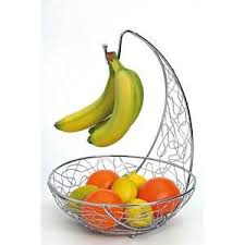 Corbeille A Fruits Chromee Porte Bananes Corbeille De Fruits Decor Fer Forge Decor De Fer