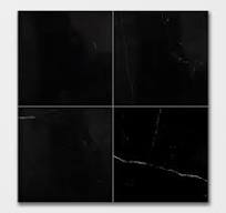 Black Polished Marble Tiles 18x18