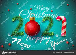 Free Images Merry Christmas 2021 Merry Christmas Happy New Year 2021 Greeting Card Vector Illustration Stock Vector Image By C Saibalroy84 414792276