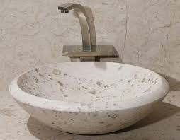 limestone vessel sink bathroom sink