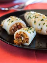 Recette Encornets Farcis Au Chorizo Et Chou Atlas Grand Frais Recette Encornet Farci Recette Encornet Recette Encornet Farci
