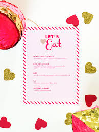 Start with an intimate toast. Valentine S Day Menu Template Sarah Hearts