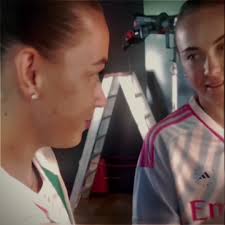 Lia Walti and Katie Mccabe