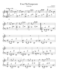 Piano, guitar, bass, tuba, oboe, viola and 4 more. Uwa So Temperate Undertale Sheet Music For Piano Solo Musescore Com