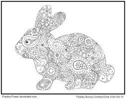 This detailed illustration would be ideal for older children or even adults. Paisley Power Bunny Easter Coloring Pages Bunny Coloring Pages Animal Coloring Pages