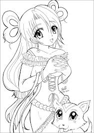 Download and turn on your favorite anime and color away. Printable Cute Anime Printable Anime Girl Coloring Pages Novocom Top