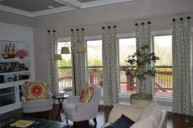 Bay, corner & bow windows custom window treatments. Large Bay Window Drapes On Medallions Cumming Ga Contemporary Living Room Atlanta By Drapes Decor Houzz