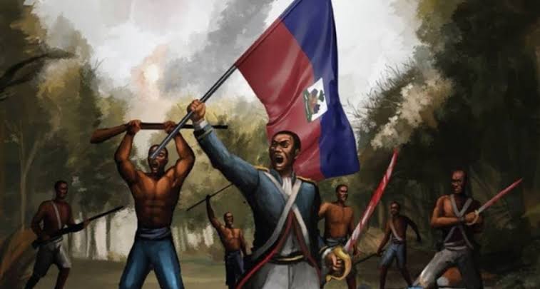 Representación histórica de la Revolución Haitiana y la independencia de 1804