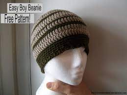 Free Pattern Easy Boy Beanie Crochet Hats Crochet Mens Hat Crochet For Boys