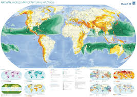 World Map Of Natural Hazards Earthquakes Cyclones Volcanoes Tsunamis And More X Post Mapporn Dataisbeautiful