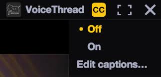 For more information about closed caption guidelines in the united states, see the federal communications commission closed captioning guide. Using Closed Captioning Voicethread