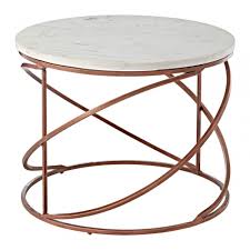 This coffee table ticks all the boxes! Vanor Zig Zag Coffee Table Copper Iron Marble White Clanbay