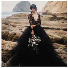 Noire Mondaine Bridal Studio Black Wedding Gown Sizes 2 28 Black Wedding Gowns Black Lace Wedding Dress Ball Gowns Wedding