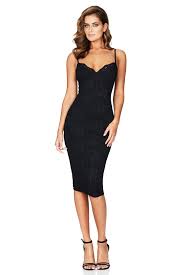 Nookie Paris Lace Midi Dress Black Bandage Midi Dress Black Lace Midi Dress