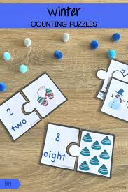These can be made as gifts or just for fun. Winter Counting Puzzles Totschooling Toddler Preschool Kindergarten Educational Printables