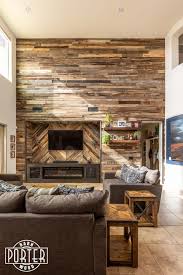 Reclaimed Wood Wall Entertainment Cabinet Silvas Porter Barn Wood Reclaimed Wood Wall Wooden Fireplace Surround Wood Wall