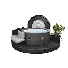 Canadian Spa Company Swift Current V2 5 Person Portable Spa Kp 10016 The Home Depot Portable Spa Portable Hot Tub Canadian Spa
