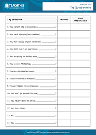 Tags Questions This Or That Questions Grammar Activities Worksheets Help Teaching