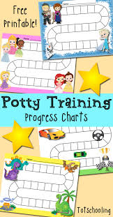 free potty training progress reward charts totschooling