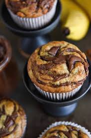 Nutella Banana Swirl Muffins You Just Need One Bowl And 30 Minutes To Make These Ultimate Banana Muffins Nutel Banana Nutella Banana Muffins Nutella Recipes