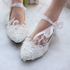 Su Cheny White Light Ivory Lace Flats Ballet Wedding Bridal Shoes Size 5 13 Wedding Shoes Lace Womens Wedding Shoes Lace Bridal Shoes