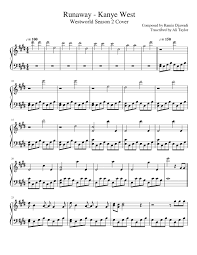 Kanye west & choir, kanye west we on an ultralight beam we on an ultralight beam this is a god dream this is a god dream this is everything everything [refrain: Runaway Kanye West Ramin Djawadi Westworld Cover Sheet Music For Piano Solo Musescore Com